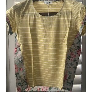 Tulip B Medium Tee TopNWT Cottage core Short Sleeve Vintage Inspired Scoop Neck